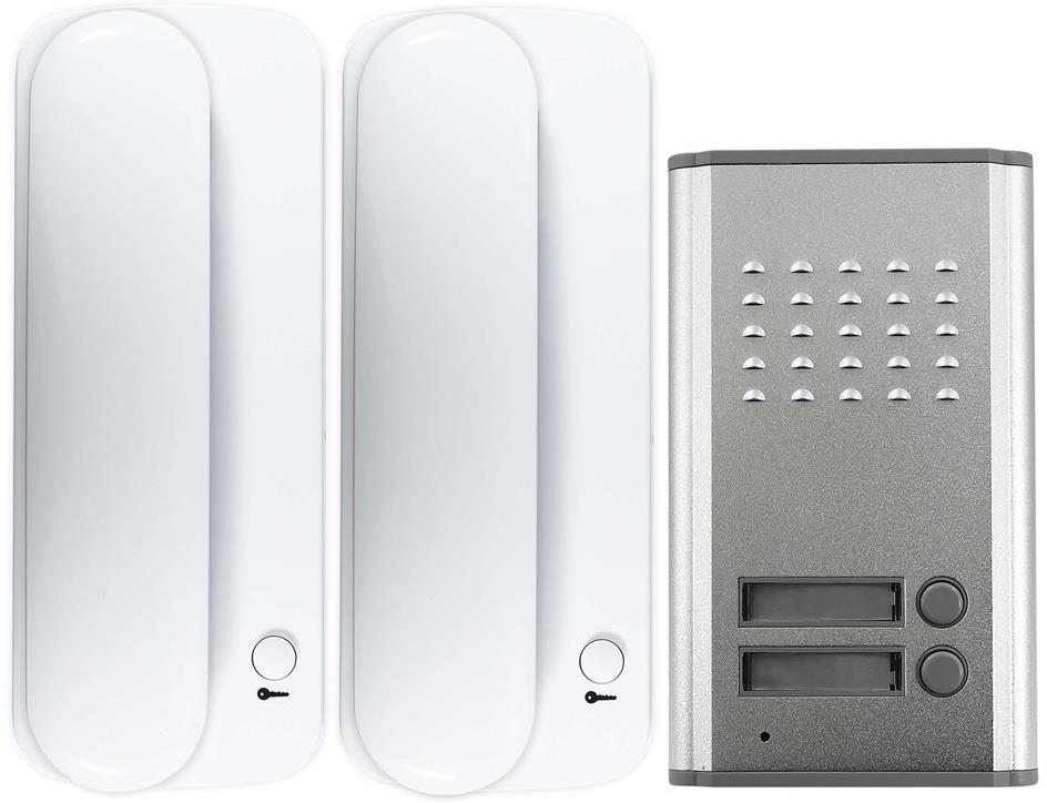 Аудио-домофон комплект 2x слушалка и входен панел 4f Commel