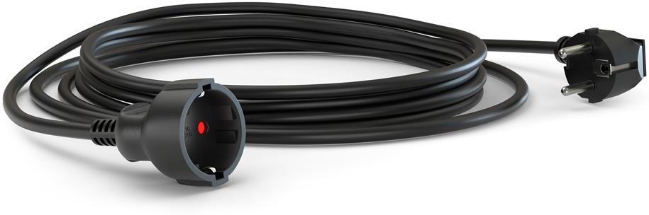 Удължител 8 метра кабел H05VV-F 3G1.5мм2 черен Commel