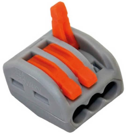 Бърза връзка отваряема 3х0,2-4мм2 за гъвкав/твърд проводник 32A 250V (кут. 10 бр.) Commel