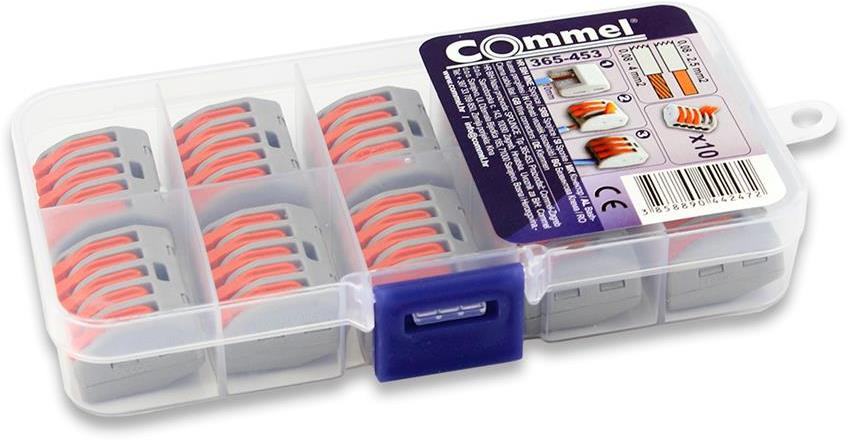 Бърза връзка отваряема 5х0,2-4мм2 за гъвкав/твърд проводник 32A 250V (кут. 10 бр.) Commel