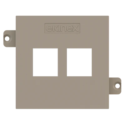 Лицев панел за 2х RJ45 Keystone 55x55 Fenix Beaver Ottawa EKINEX