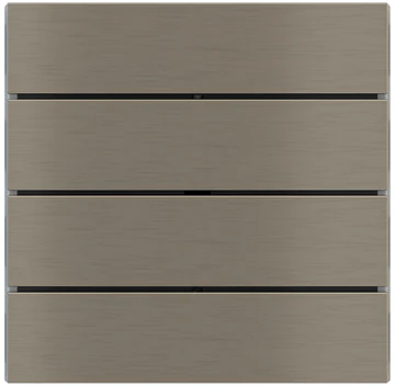 Лицев панел за 4 бутона хоризонтално 80x20 FF Metal Nickel EKINEX