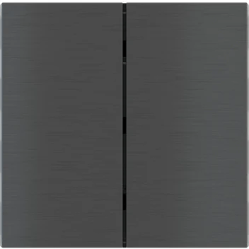 Лицев панел за 2 бутона вертикално 40x80 FF Metal Carbon EKINEX