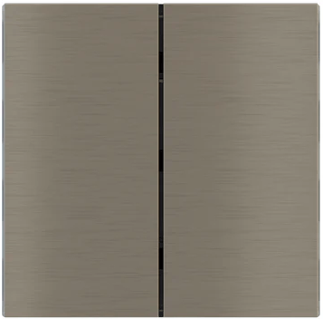 Лицев панел за 2 бутона вертикално 40x80 FF Metal Nickel EKINEX
