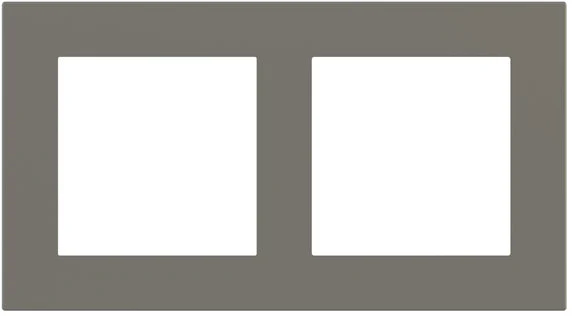 Рамка 2х 55x55 Deep FF/Linea71/20Venti Fenix Grey London EKINEX