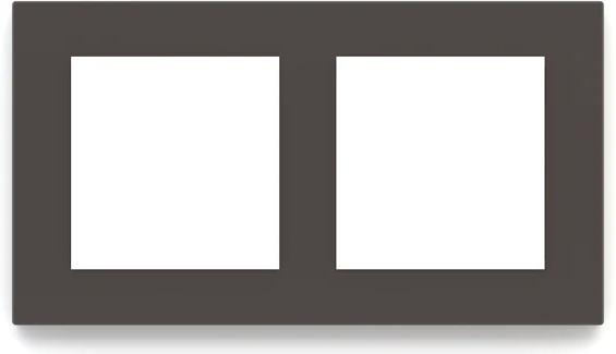 Рамка 2х 55x55 Deep FF/Linea71/20Venti Fenix Cocoa Orinoco EKINEX