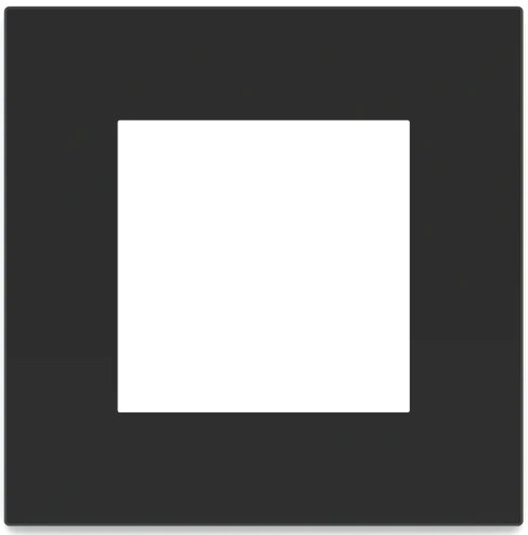 Рамка 1х 55x55 Surface Linea71/20Venti Fenix Black Ingo EKINEX