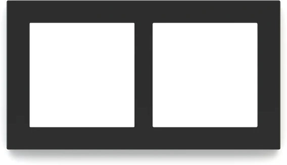 Рамка 2х 60x60 Deep FF/Linea71/20Venti Fenix Black Ingo EKINEX