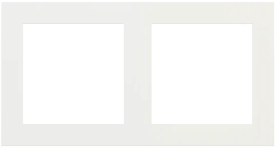 Рамка 2х 55x55 FF/Linea71 Fenix White Malè EKINEX