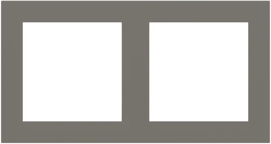 Рамка 2х 55x55 FF/Linea71 Fenix Grey London EKINEX