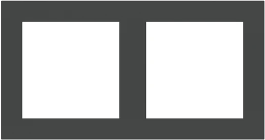 Рамка 2х 55x55 FF/Linea71 Fenix Grey Bromine EKINEX