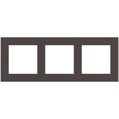 Рамка 3х 55x55 Deep FF/Linea71/20Venti Fenix Cocoa Orinoco EKINEX