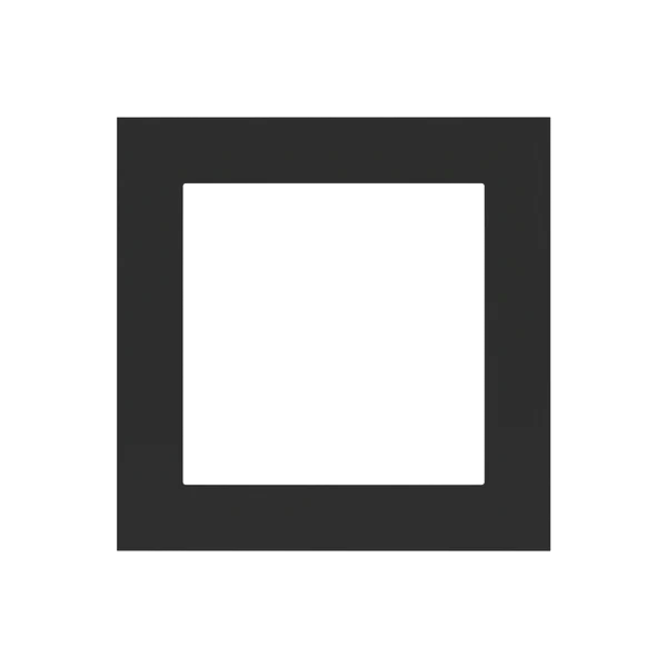 Рамка 1х 55x55 FF/Linea71 Fenix Black Ingo EKINEX