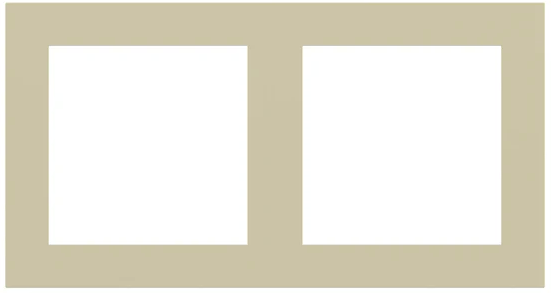 Рамка 2х 55x55 FF/Linea71 Fenix Beige Luxor EKINEX