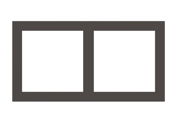 Рамка 2х 60x60 FF/Linea71 Fenix Cocoa Orinoco EKINEX