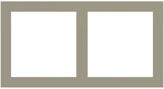 Рамка 2х 60x60 FF/Linea71 Fenix Beaver Ottawa EKINEX