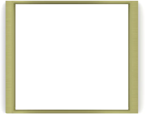 Рамка 1х 80x80 Flank FF Metal Brass EKINEX