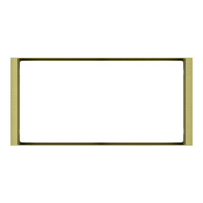 Рамка 2х 80x80 Flank FF Metal Brass EKINEX