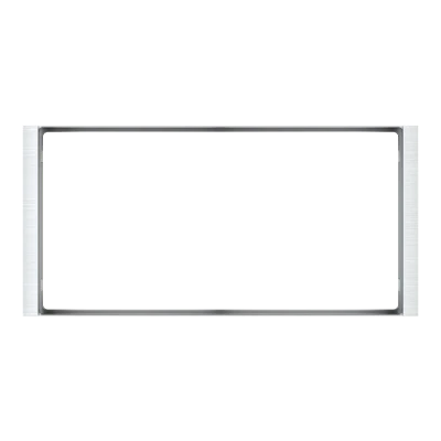 Рамка 2х 80x80 Flank FF Metal Alluminium EKINEX