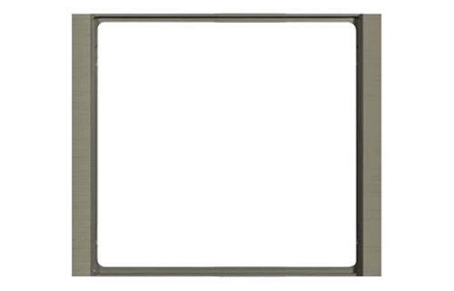 Рамка 1х 80x80 Flank FF Metal Nickel EKINEX