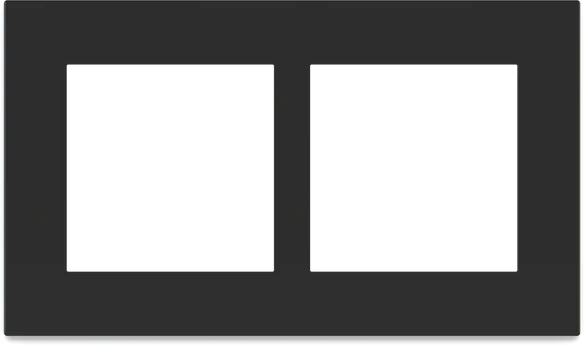 Рамка 2х 60x60 Surface Linea71/20Venti Fenix Black Ingo EKINEX