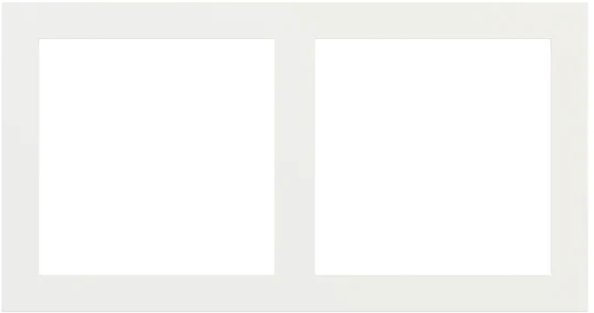 Рамка 2х 60x60 FF/Linea71 Fenix White Malè EKINEX