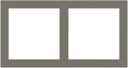 Рамка 2х 60x60 FF/Linea71 Fenix Grey London EKINEX