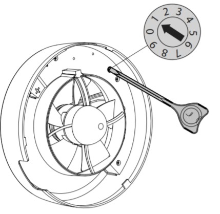 Смарт вентилатор O2 ф100/125мм, цвят Бял, 140м3/ч, от 0,4W, от 9dB Blauberg