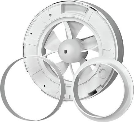 Смарт вентилатор O2 ф100/125мм, цвят Бял, 140м3/ч, от 0,4W, от 9dB Blauberg