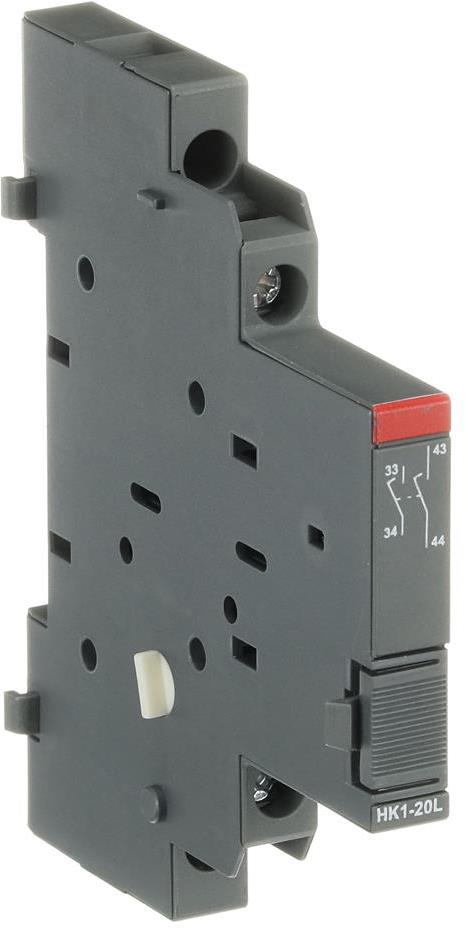 Помощен контакт 2NO, HK1-20L, за моторна защита, за страничен монтаж ABB