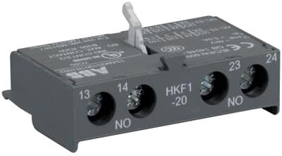Помощен контакт 2NO, HKF1-20, за моторна защита, за челен монтаж ABB
