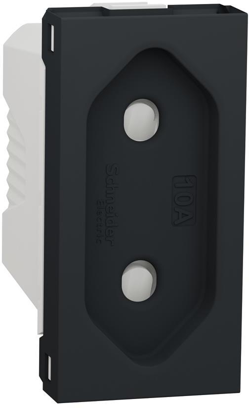 Контакт швейцарски стандарт с детска защита винт 1 мод. цвят Антрацит Unica SE