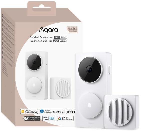 Видео бутон Wi-Fi и звънец бял Aqara Video Doorbell G410 - 8380