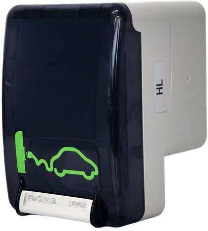 Контакт шуко 16A за открит монтаж IP66 при включен консуматор, за зареждане на ЕЛЕКТРОМОБИЛ, серия Protecta, Scame