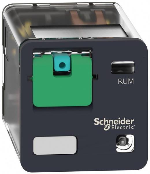 Реле интерфейсно RUM 24 VDC, 10A, 3 превключващ контакт, LED, монтаж в цокъл SE