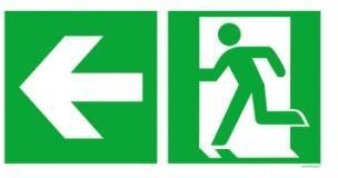 Пиктограми за евакуационен осветител Exiway Light Left