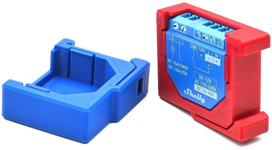 Адаптер за монтаж към DIN шина на Shelly Plus/Gen3/Gen4