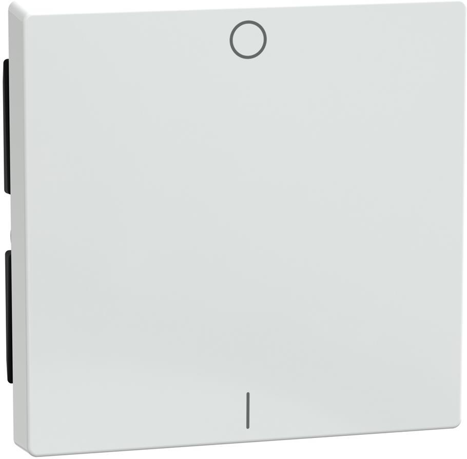 Лицев панел за ключ/бутон с маркировка 1/0 цвят Активно бял System M  Merten SE