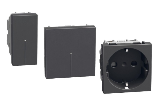 Графит механизми Light Now Bticino