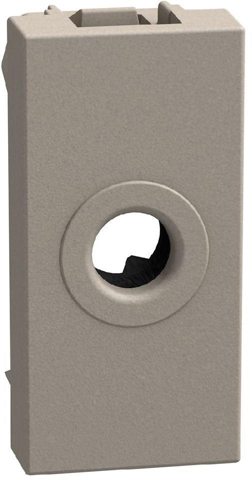 Празен модул с отвор Ø9.5мм 1 мод. цвят Камък Light Now Bticino