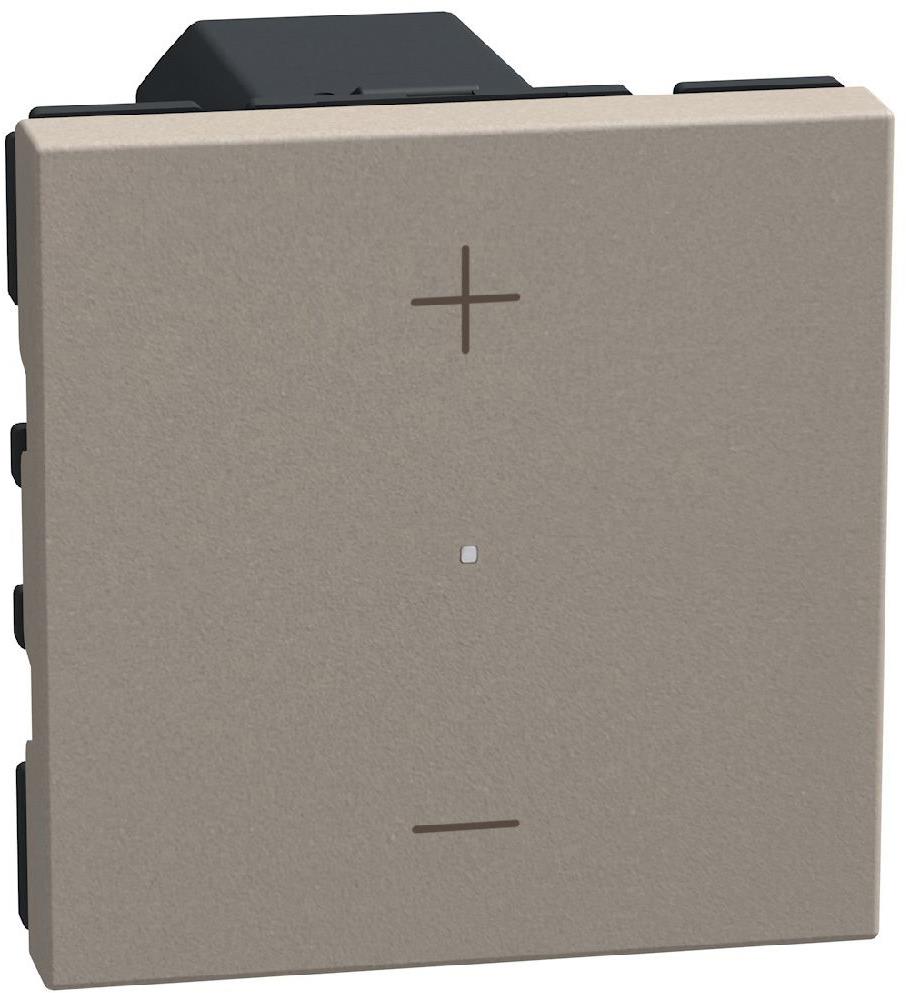 Димер бутонен LED=3-150W изисква неутрала 2 мод. цвят Камък Light Now Bticino