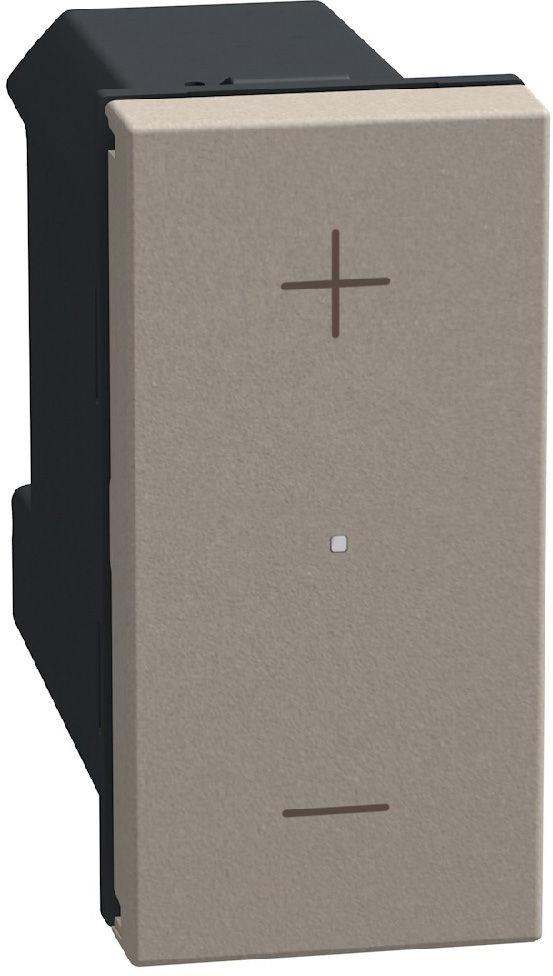 Димер бутонен LED=3-150W изисква неутрала 1 мод. цвят Камък Light Now Bticino