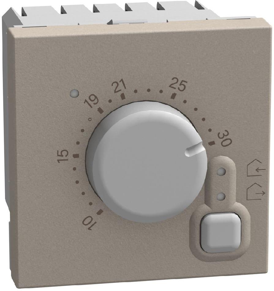 Термостат 230V 2А 1NO 2 мод. цвят Камък Light Now Bticino