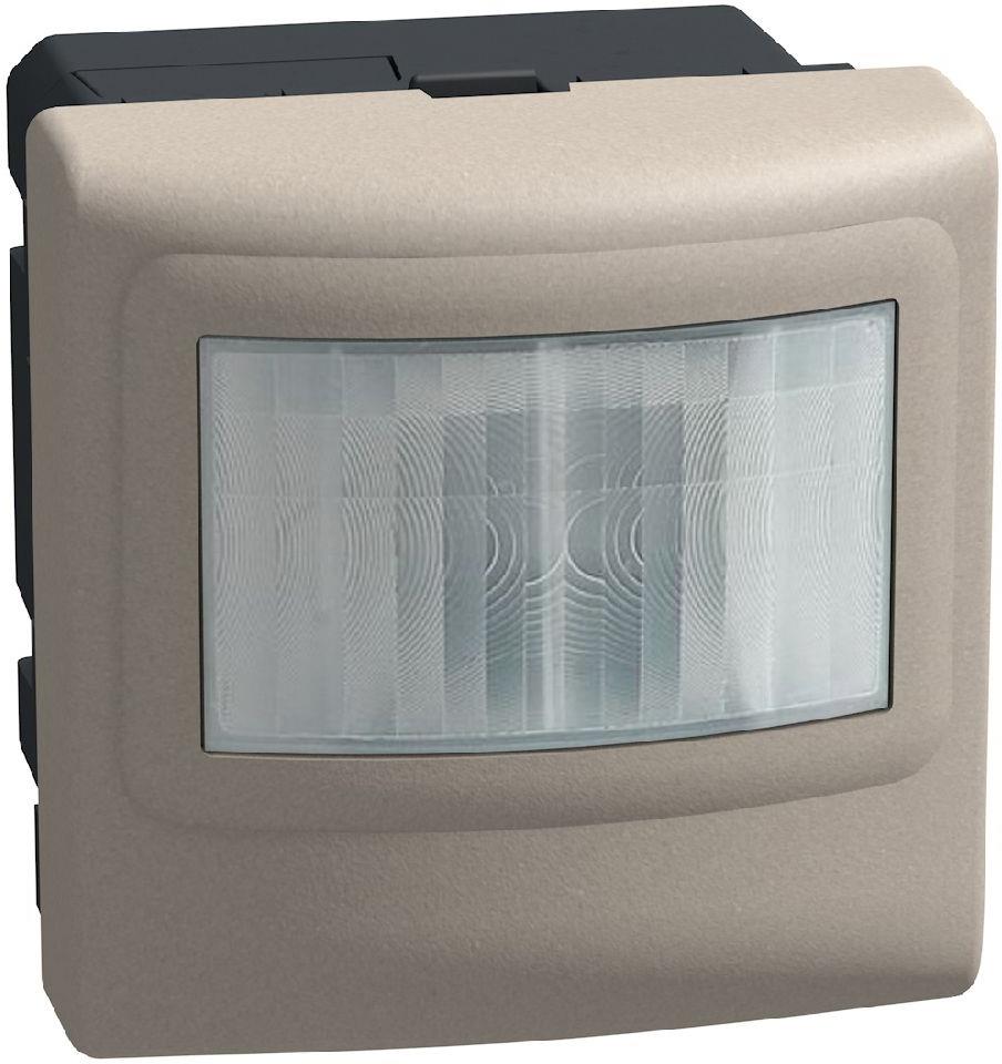 Датчик за движение PIR, 170°, обхват 8m @ h=1.2 мод., LED ≤ 100W, без неутрала, 2 мод. цвят Камък Light Now Bticino