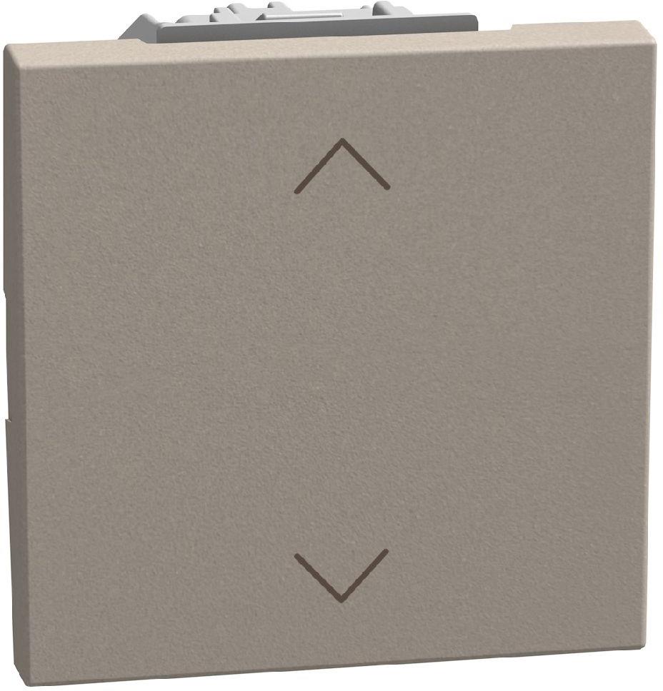 Бутон за щори 2 мод. цвят Камък Light Now Bticino