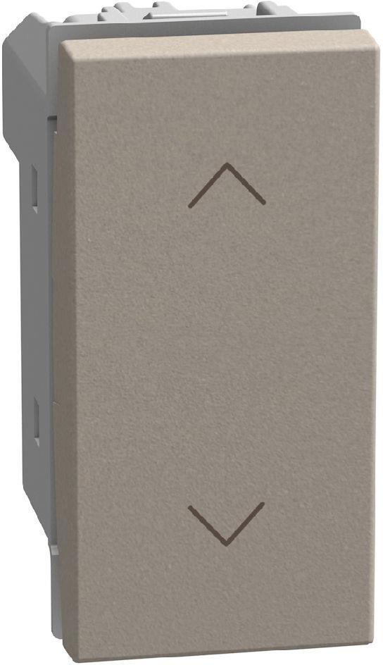 Бутон за щори 1 мод. цвят Камък Light Now Bticino