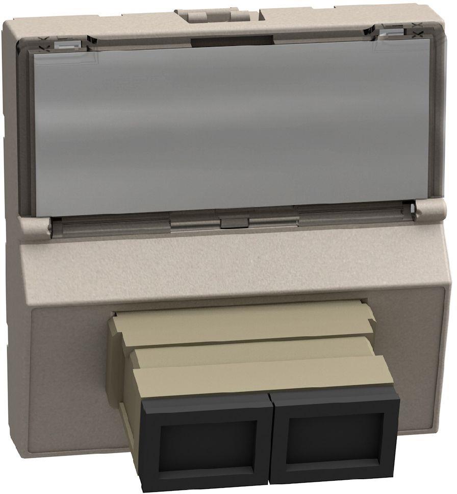 Розетка оптична 1xSCD 2 мод. цвят Камък Light Now Bticino