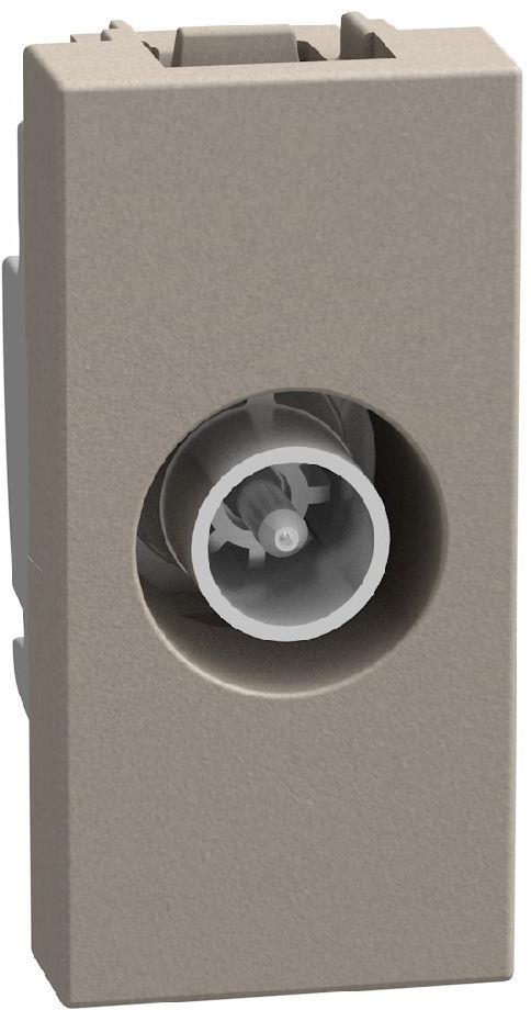 Розетка TV тип коаксиал 1 мод. цвят Камък Light Now Bticino