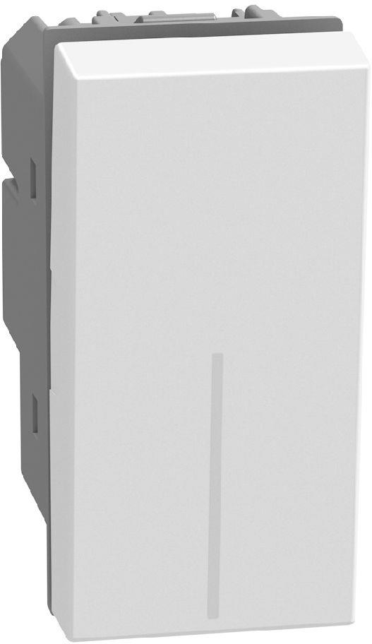 Двуполюсен ключ 16А 1 мод. цвят Бял Light Now Bticino