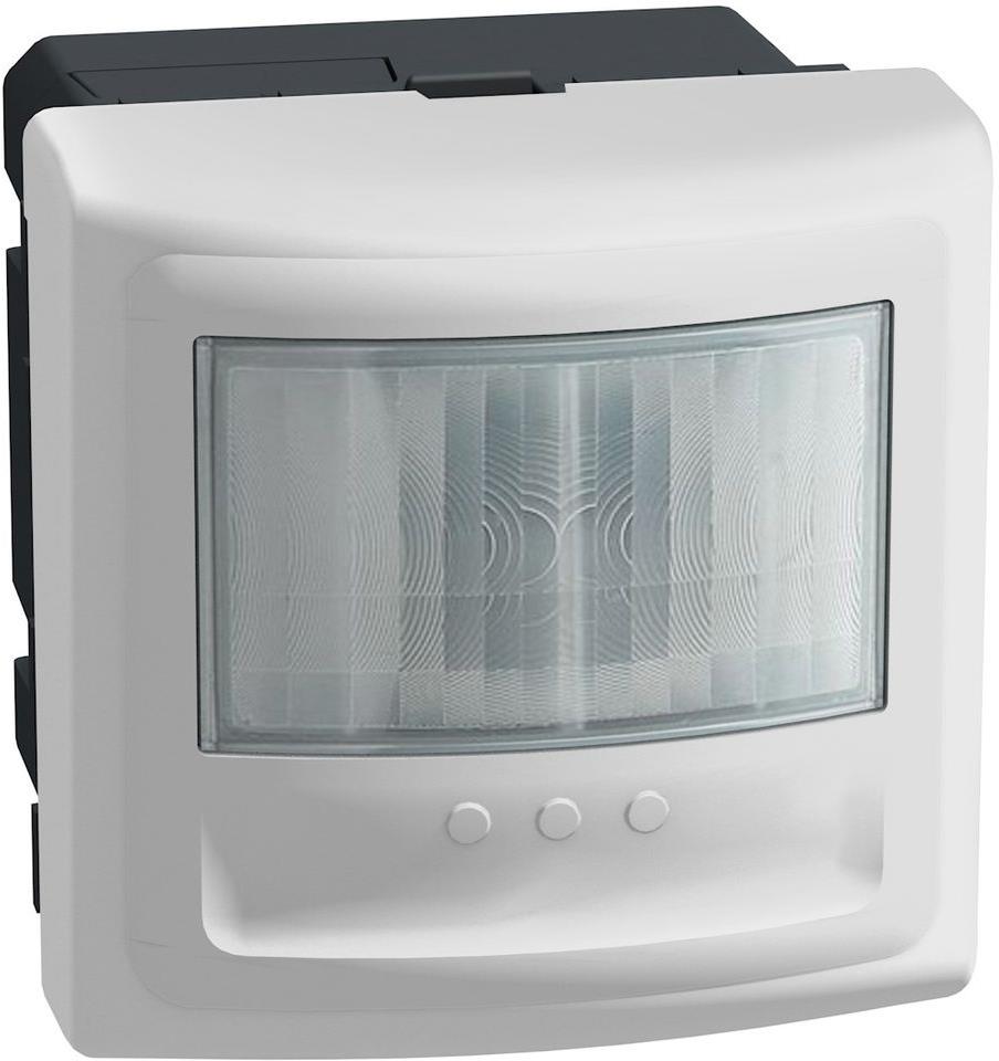 Датчик за движение PIR, 170°, обхват 8m @ h=1.2 мод., LED ≤ 100W, с ключ, без неутрала, 2 мод. цвят Бял Light Now Bticino